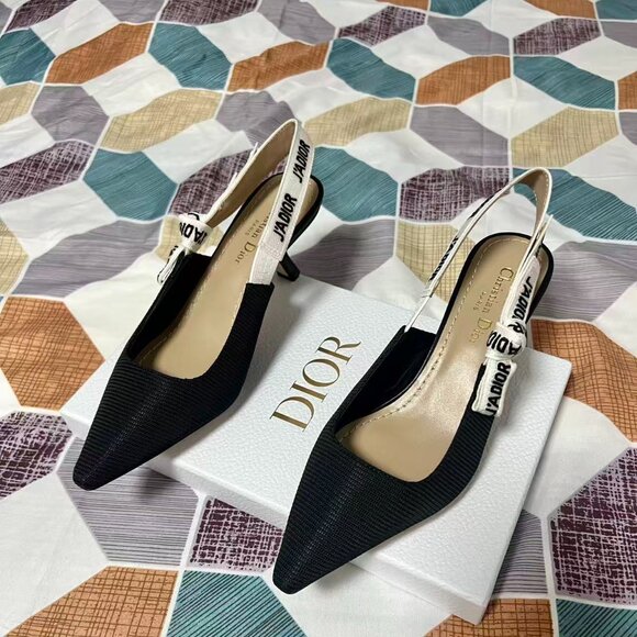 Dior Black Slingback Heels - Picture 3 of 5